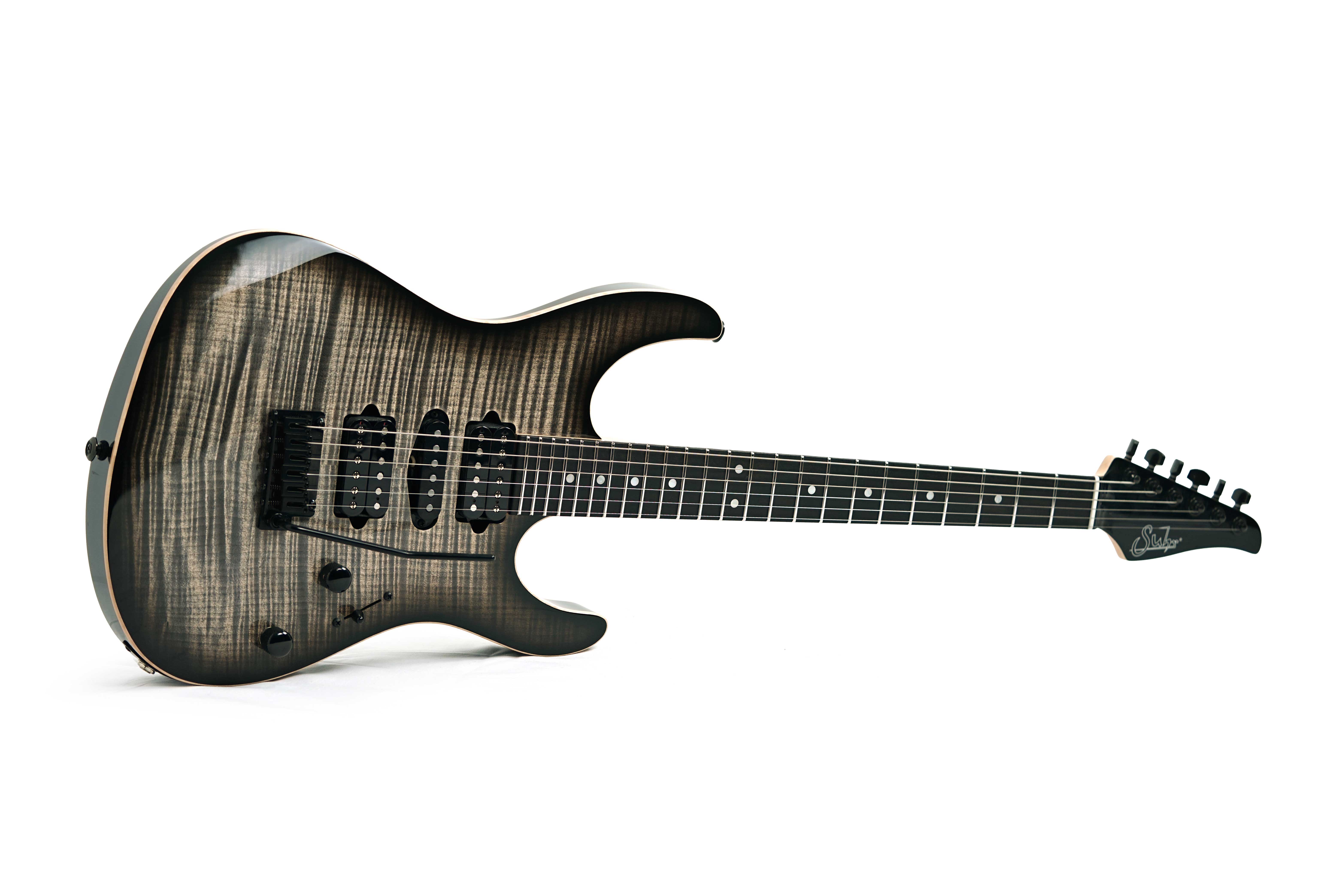 Suhr Modern Flame Trans Charcoal Burst HSH #87864
