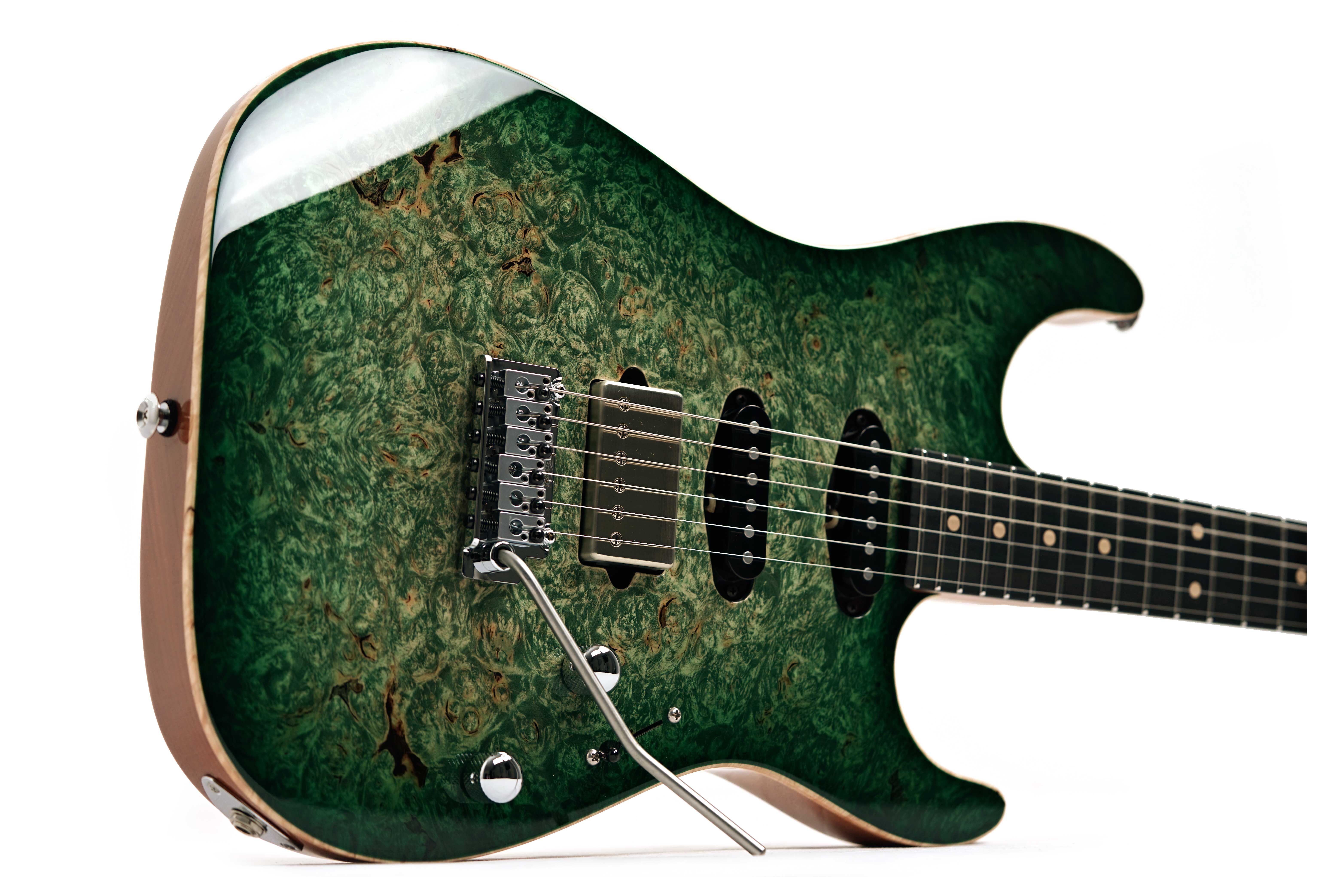 Suhr Standard Faded Trans Green Burst #87855
