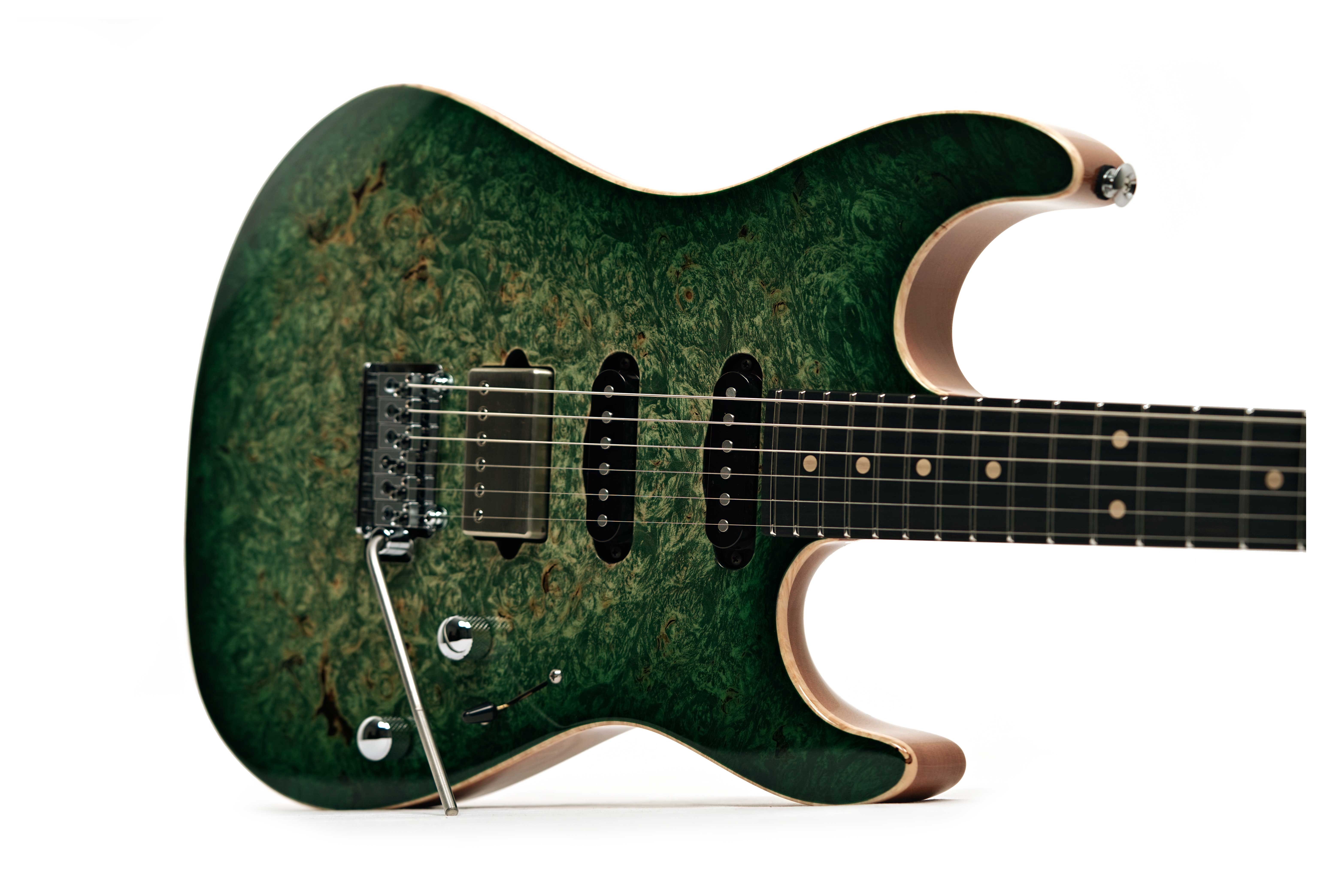 Suhr Standard Faded Trans Green Burst #87855