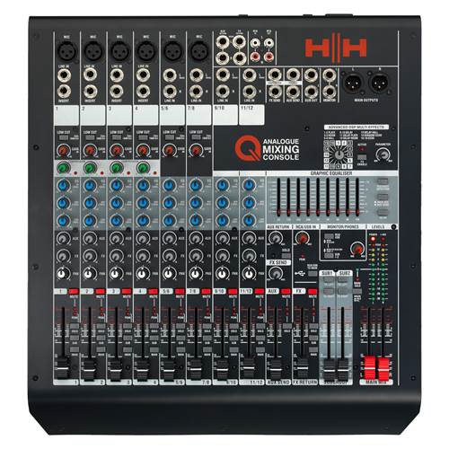 HH Q Series Q12FX Analogue Mixing Console HH Q Series Q12FX Analogue Mixing Console