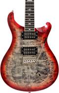 PRS SE Custom 24-08 Quilt Charcoal Cherry Burst Signed By Paul Reed Smith #G098738