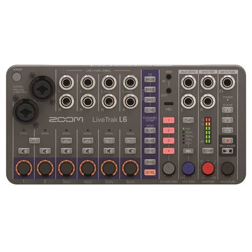 Zoom L-6 LiveTrak 10-Track Digital Mixer/Recorder Zoom L-6 LiveTrak 10-Track Digital Mixer/Recorder