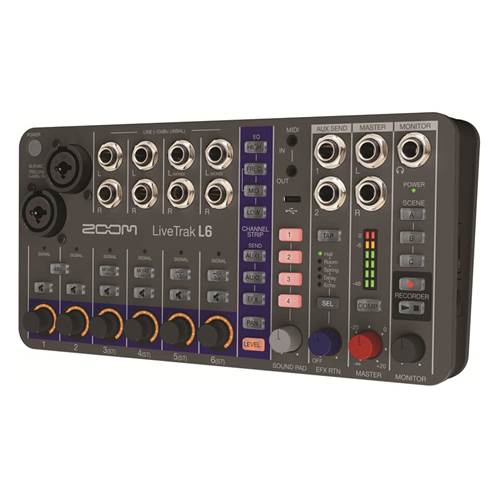 Zoom L-6 LiveTrak 10-Track Digital Mixer/Recorder Zoom L-6 LiveTrak 10-Track Digital Mixer/Recorder