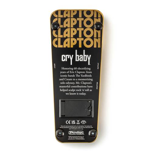 Dunlop Limited Edition 60th Anniversary Gold Eric Clapton Cry Baby Wah Pedal Dunlop Limited Edition 60th Anniversary Gold Eric Clapton Cry Baby Wah Pedal