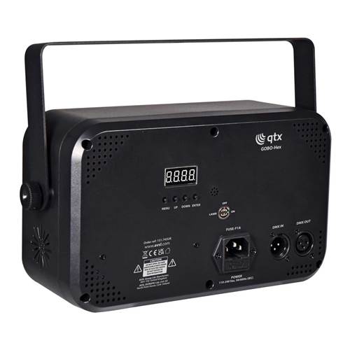 QTX GOBO Hex 6-in-1 LED and Laser Effect QTX GOBO Hex 6-in-1 LED and Laser Effect