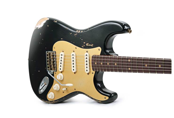 Fender Custom Shop Limited Edition 59 Stratocaster Heavy Relic 3A Rosewood Fingerboard Aged Black #CZ579696 Fender Custom Shop Limited Edition 59 Stratocaster Heavy Relic 3A Rosewood Fingerboard Aged Black #CZ579696