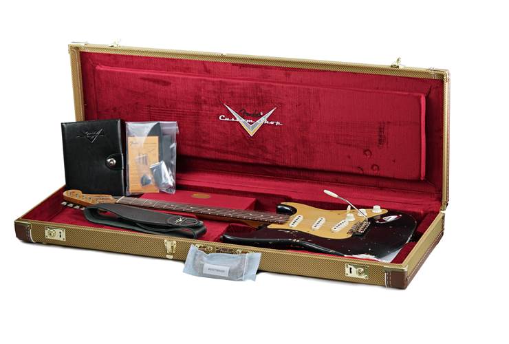 Fender Custom Shop Limited Edition 59 Stratocaster Heavy Relic 3A Rosewood Fingerboard Aged Black #CZ579696 Fender Custom Shop Limited Edition 59 Stratocaster Heavy Relic 3A Rosewood Fingerboard Aged Black #CZ579696