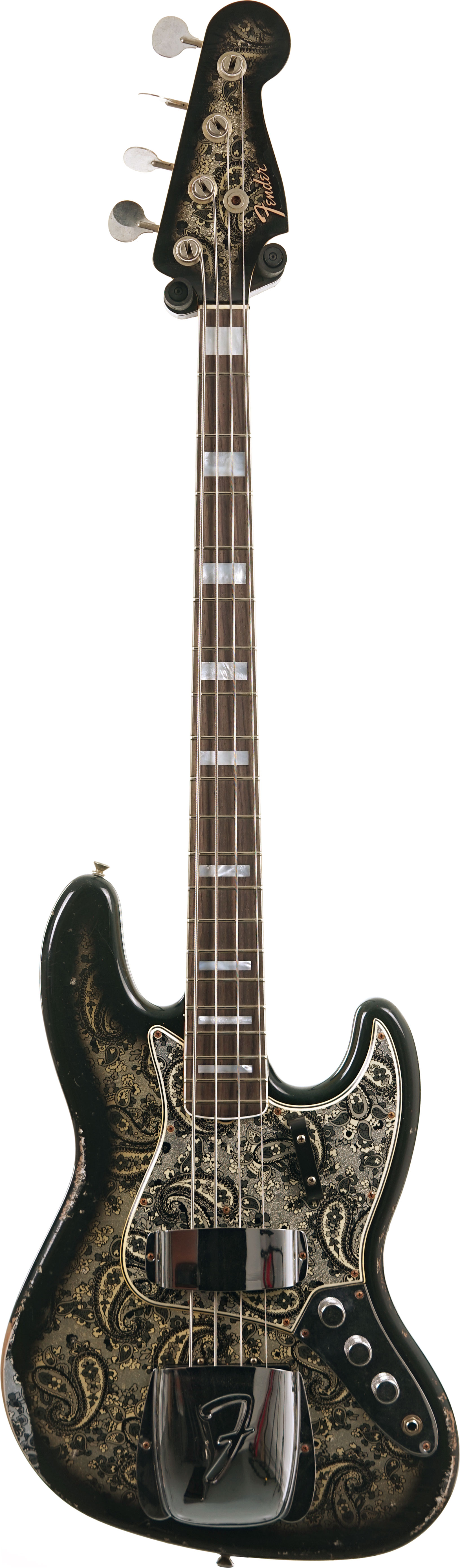 Fender Custom Shop Limited Edition Jazz Bass Relic Black Paisley #CZ586257