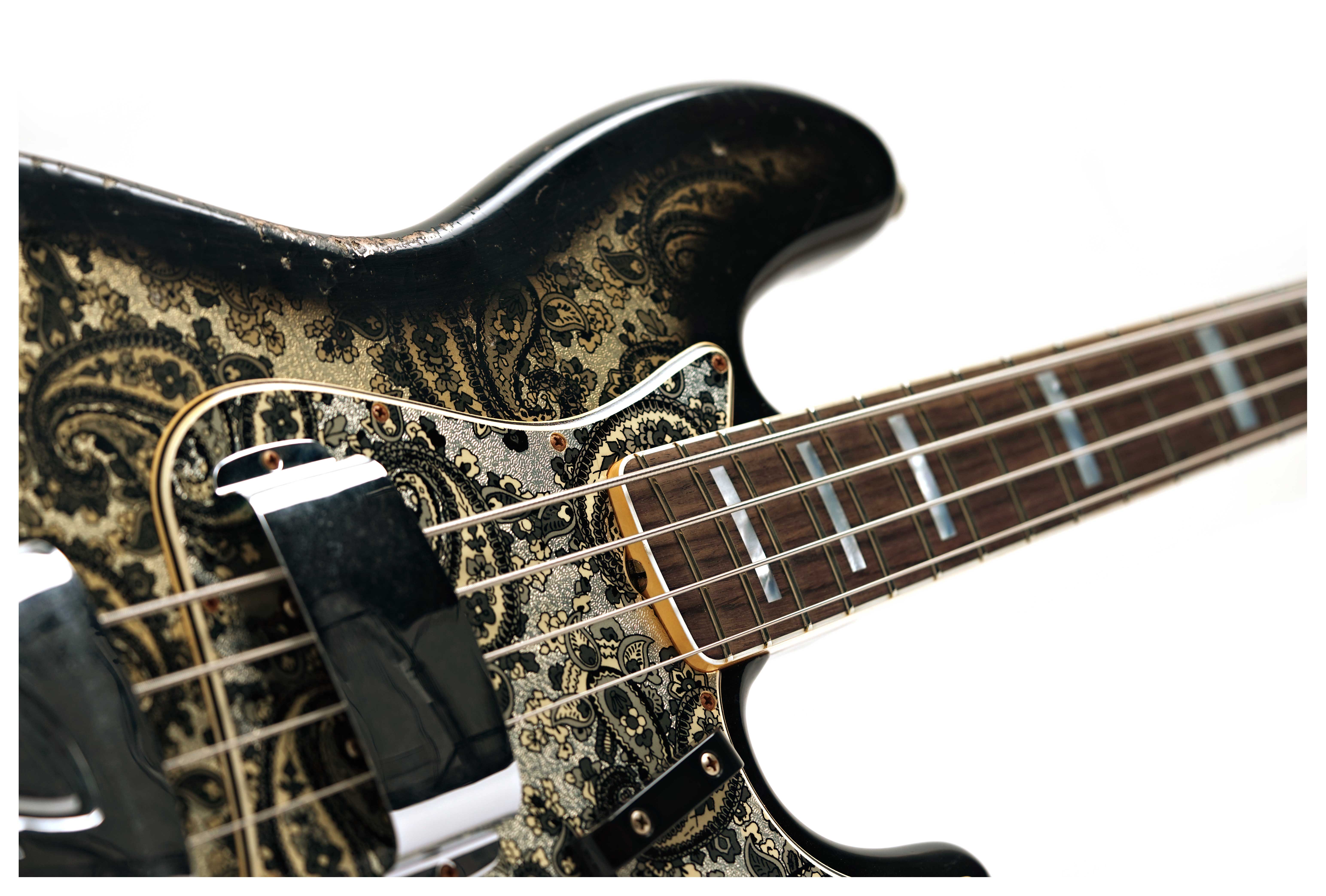 Fender Custom Shop Limited Edition Jazz Bass Relic Black Paisley #CZ586257