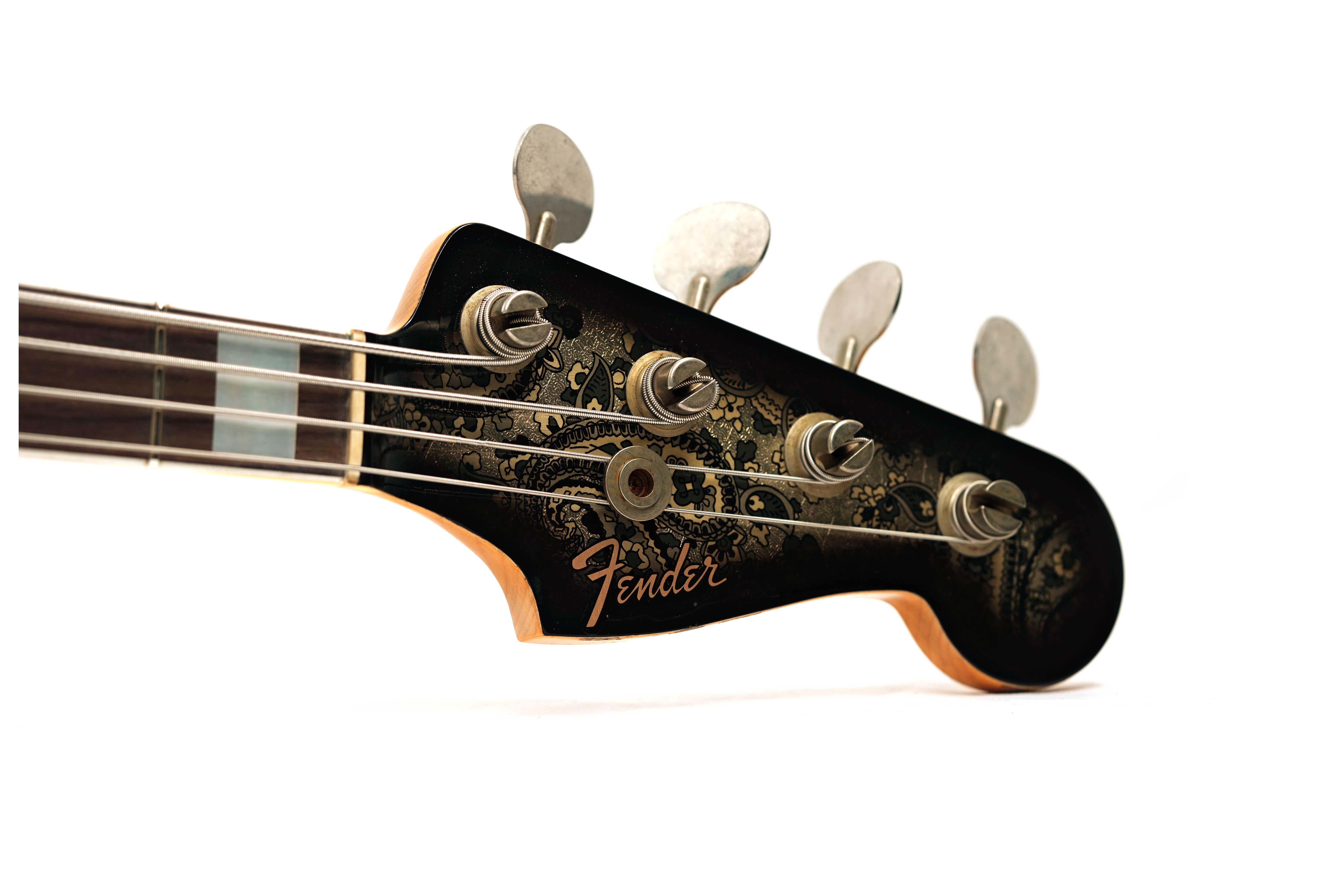 Fender Custom Shop Limited Edition Jazz Bass Relic Black Paisley #CZ586257