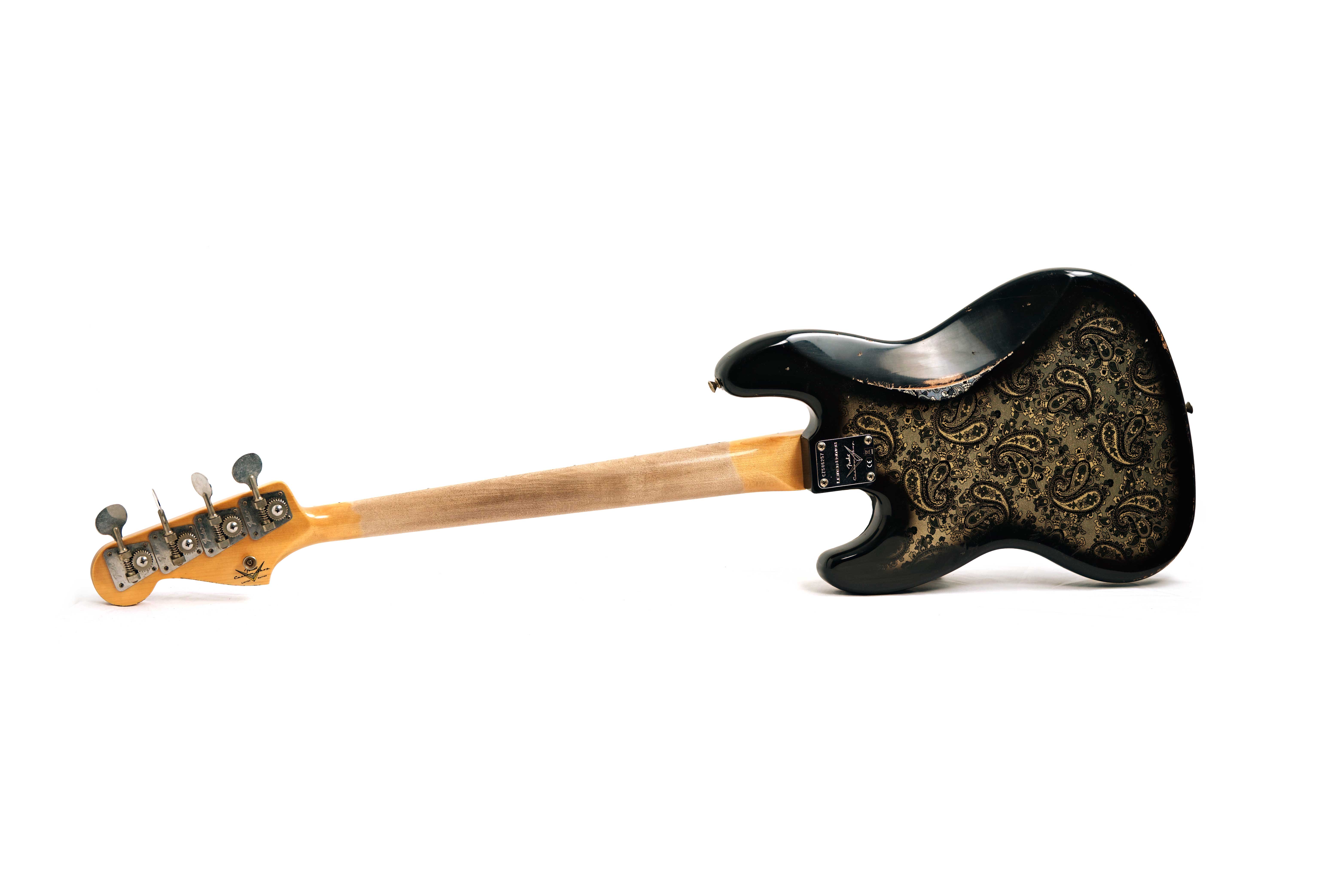 Fender Custom Shop Limited Edition Jazz Bass Relic Black Paisley #CZ586257
