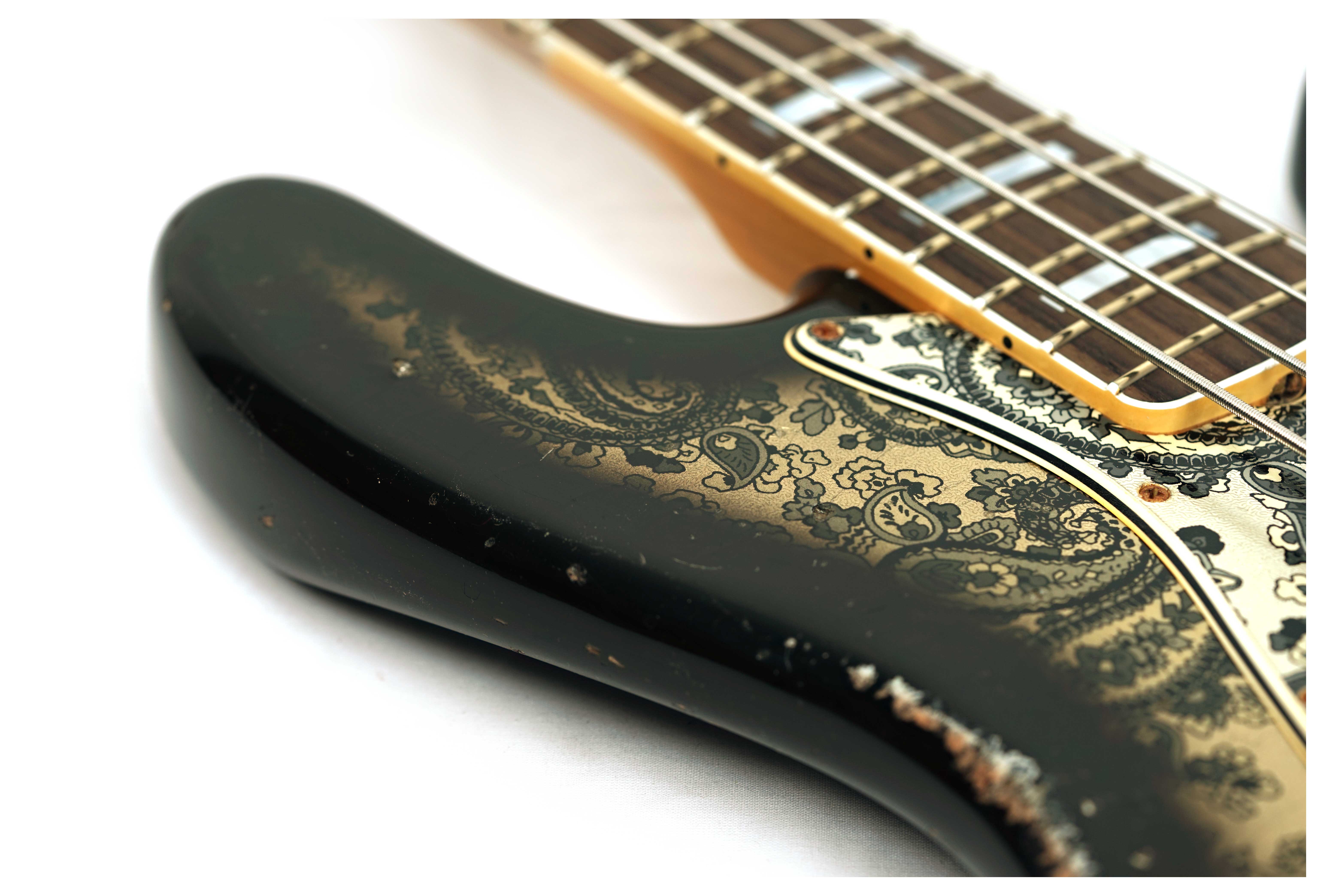 Fender Custom Shop Limited Edition Jazz Bass Relic Black Paisley #CZ586257