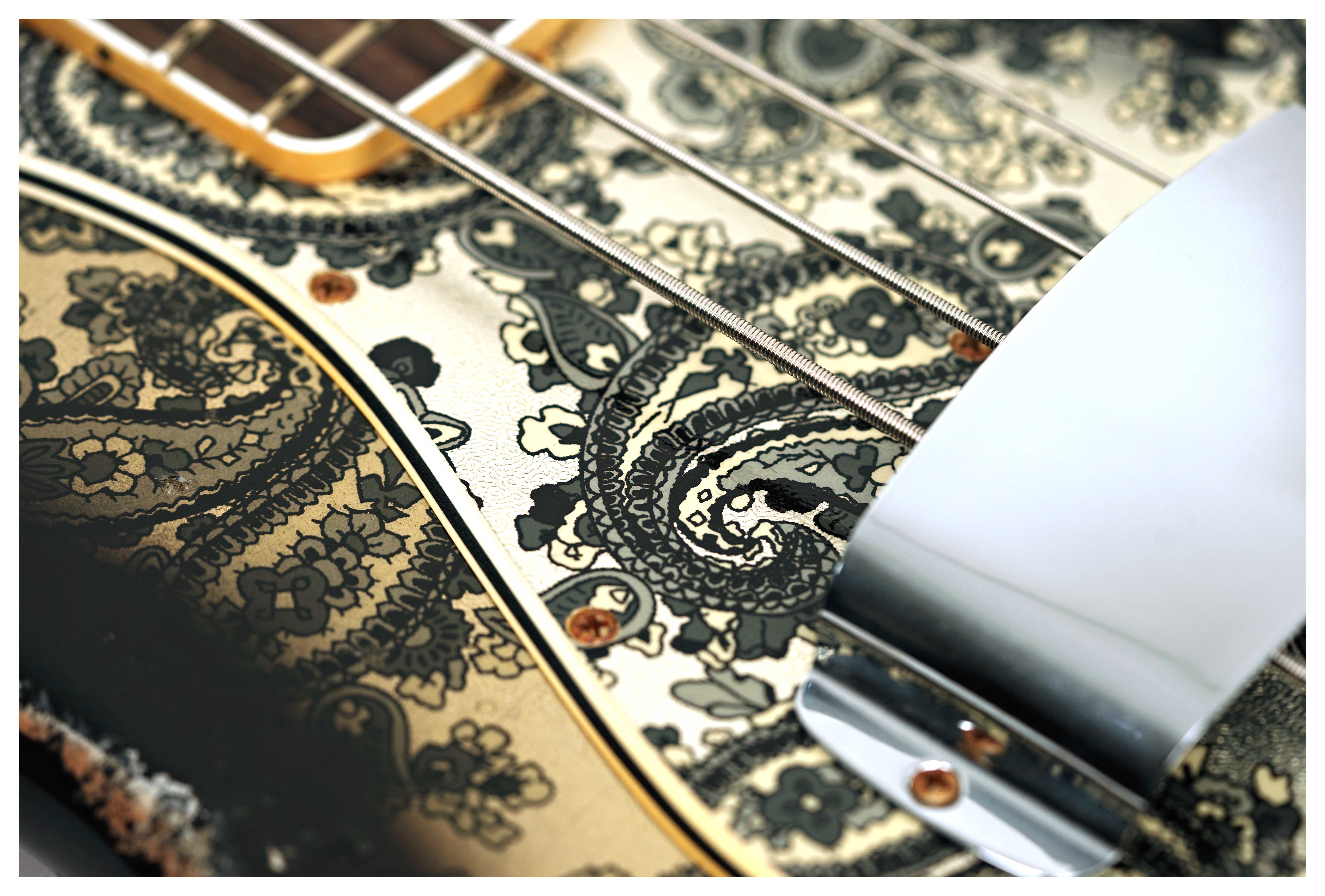 Fender Custom Shop Limited Edition Jazz Bass Relic Black Paisley #CZ586257