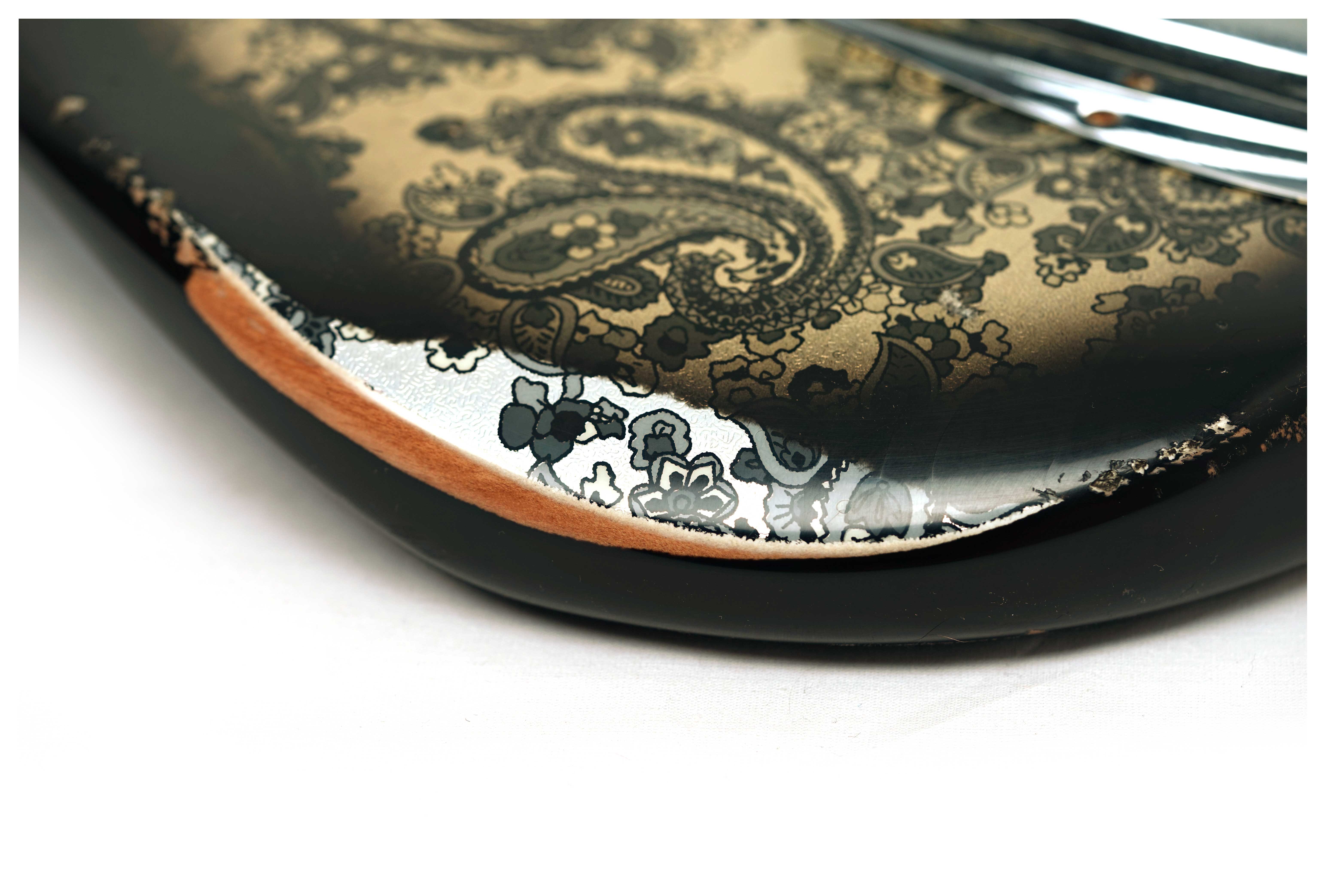 Fender Custom Shop Limited Edition Jazz Bass Relic Black Paisley #CZ586257