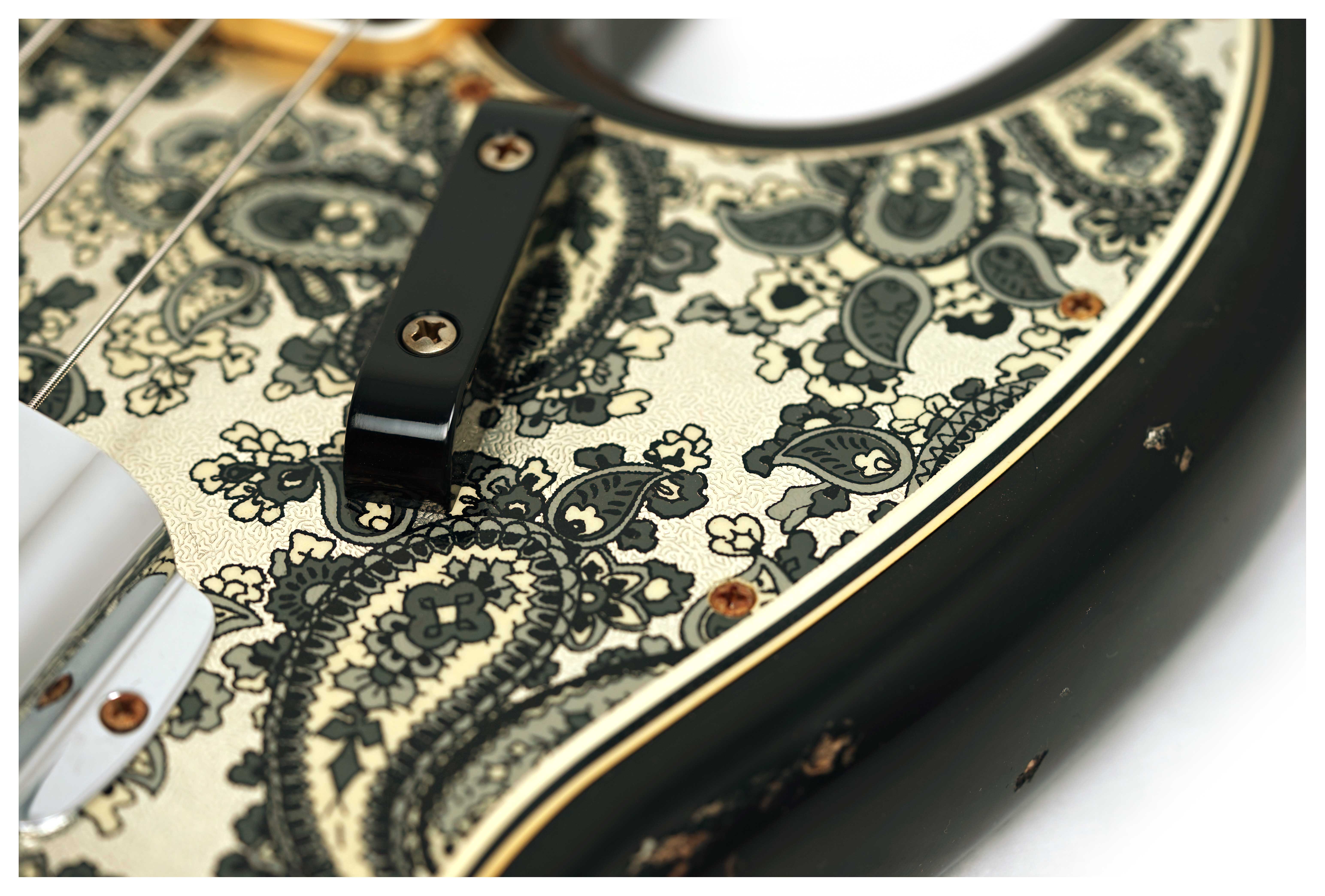 Fender Custom Shop Limited Edition Jazz Bass Relic Black Paisley #CZ586257
