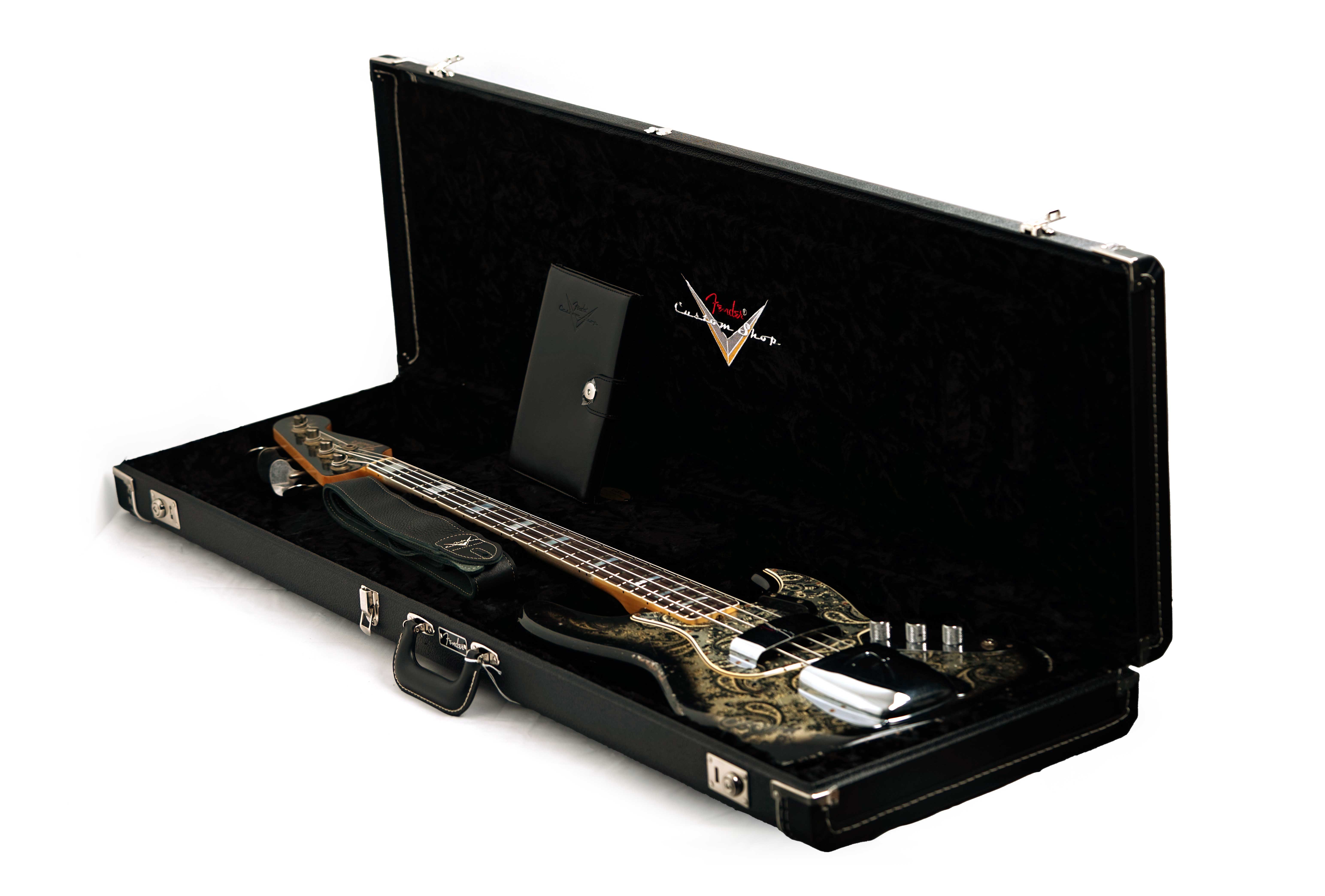 Fender Custom Shop Limited Edition Jazz Bass Relic Black Paisley #CZ586257