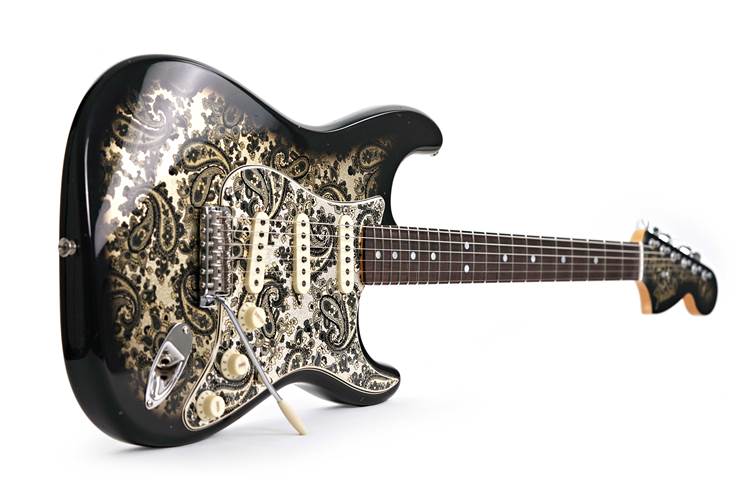 Fender Custom Shop Limited Edition 1968 Stratocaster Jouneyman Relic Black Paisley #CZ586101 Fender Custom Shop Limited Edition 1968 Stratocaster Jouneyman Relic Black Paisley #CZ586101