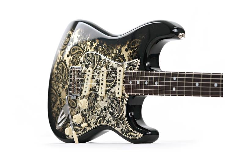 Fender Custom Shop Limited Edition 1968 Stratocaster Jouneyman Relic Black Paisley #CZ586101 Fender Custom Shop Limited Edition 1968 Stratocaster Jouneyman Relic Black Paisley #CZ586101