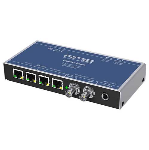 RME Digiface Dante 256 channel bus-powered USB 3 Dante and MADI interface RME Digiface Dante 256 channel bus-powered USB 3 Dante and MADI interface