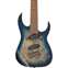 Ibanez RGMS7PB 7 String Multi Scale Cosmic Blue Star Burst Front View