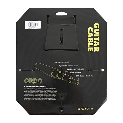 Ordo C-IC3-1-1J-1J 3ft/1m Premium Guitar Cable with Rean by Neutrik Connectors Ordo C-IC3-1-1J-1J 3ft/1m Premium Guitar Cable with Rean by Neutrik Connectors