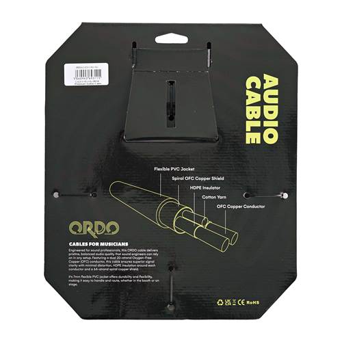 Ordo C-IC3-1-1SJ-1SJ 3ft/1m Premium Audio Cable with Rean by Neutrik Connectors Ordo C-IC3-1-1SJ-1SJ 3ft/1m Premium Audio Cable with Rean by Neutrik Connectors