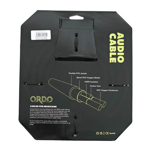 Ordo C-IC3-5-1SJ-1SJ 15ft/5m Premium Audio Cable with Rean by Neutrik Connectors Ordo C-IC3-5-1SJ-1SJ 15ft/5m Premium Audio Cable with Rean by Neutrik Connectors