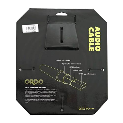 Ordo C-AC3-1-1XM-1SJ 3ft/1m Premium Audio Cable with Rean by Neutrik Connectors Ordo C-AC3-1-1XM-1SJ 3ft/1m Premium Audio Cable with Rean by Neutrik Connectors