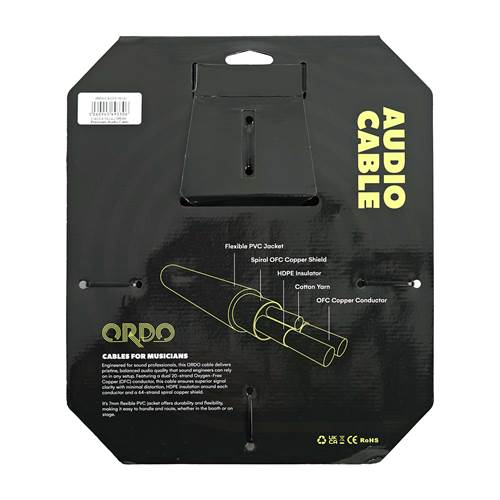 Ordo C-AC3-3-1SJ-2J 10ft/3m Premium Audio Cable with Rean by Neutrik Connectors Ordo C-AC3-3-1SJ-2J 10ft/3m Premium Audio Cable with Rean by Neutrik Connectors