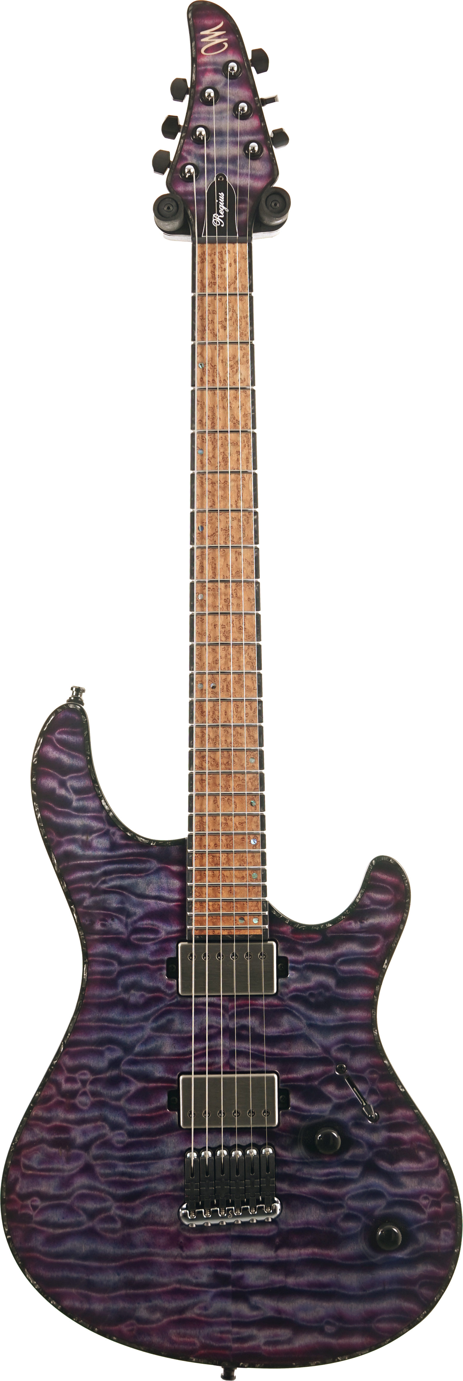 Mayones Regius 6 Quilted Maple 5A Top, Master Grade Birdseye Maple Fretboard, Beyond Purple #RF2604276