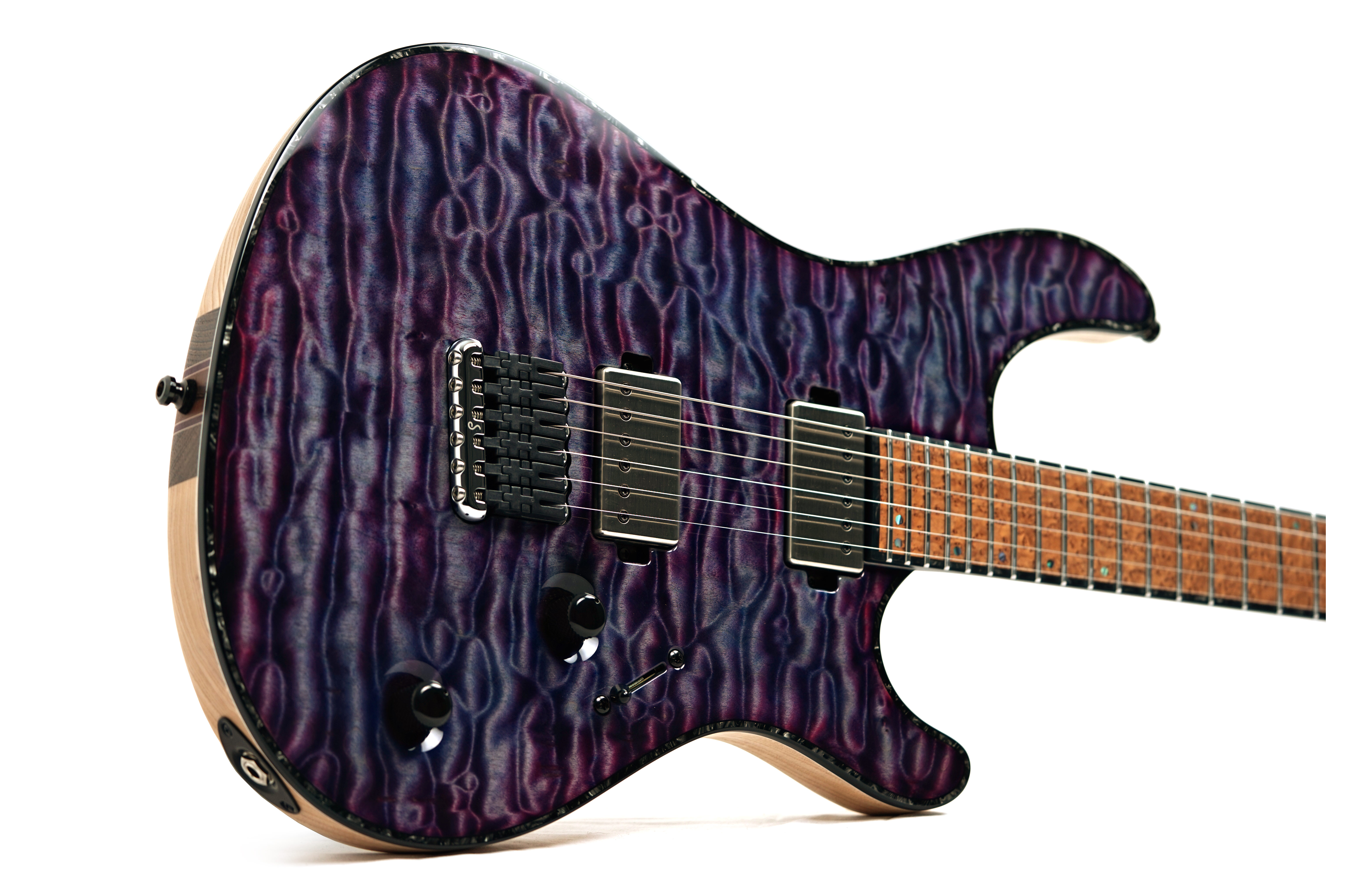 Mayones Regius 6 Quilted Maple 5A Top, Master Grade Birdseye Maple Fretboard, Beyond Purple #RF2604276