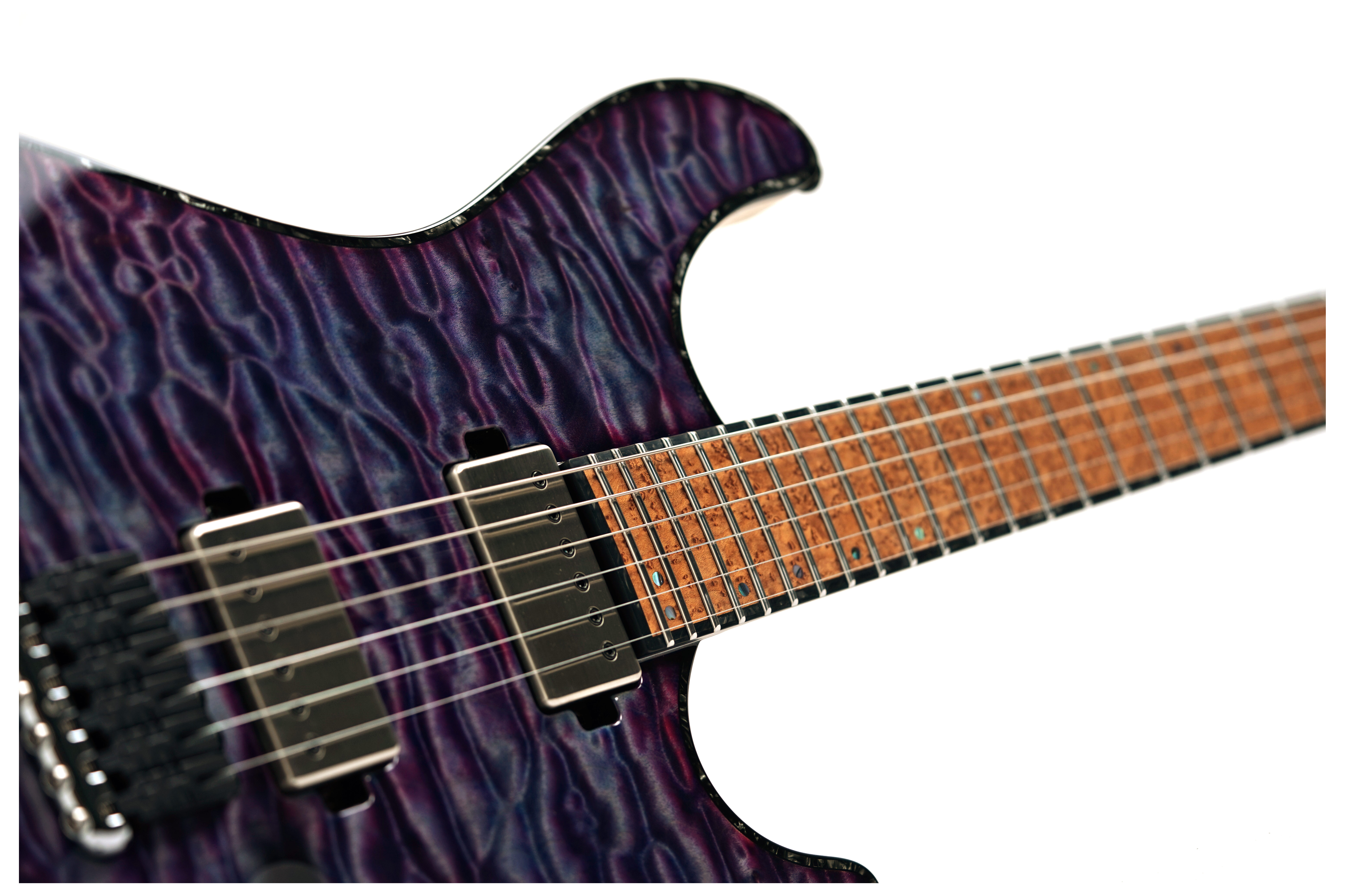 Mayones Regius 6 Quilted Maple 5A Top, Master Grade Birdseye Maple Fretboard, Beyond Purple #RF2604276