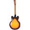 Epiphone Inspired by Gibson Custom 1962 ES-335 Reissue Vintage Burst Back View