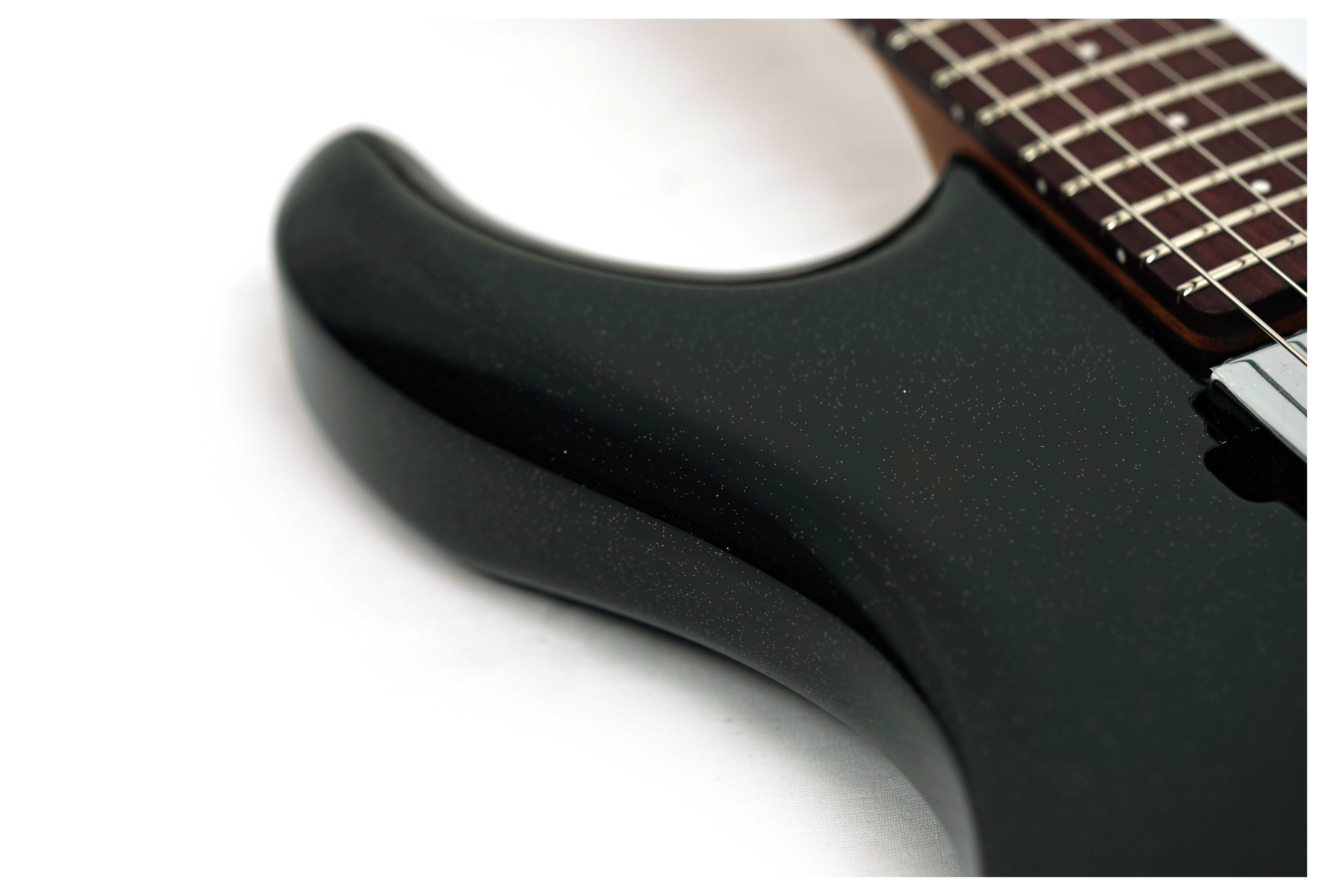 Music Man Luke 4 HH Black Sparkle Rosewood Fingerboard #H10554