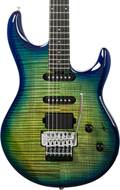 Music Man BFR Luke 4 HSS Floyd Rose Green Tide Ebony Fingerboard