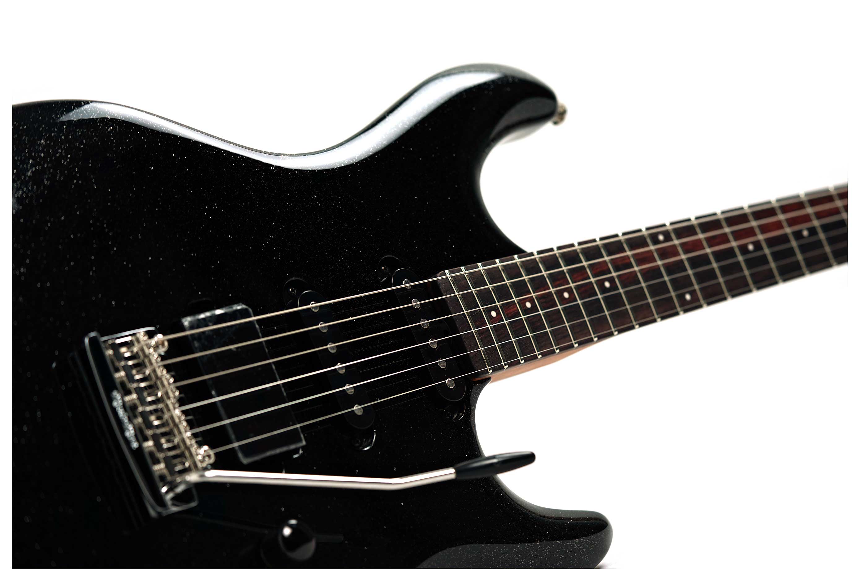 Music Man Luke 4 HSS Black Sparkle Rosewood Fingerboard #H10901