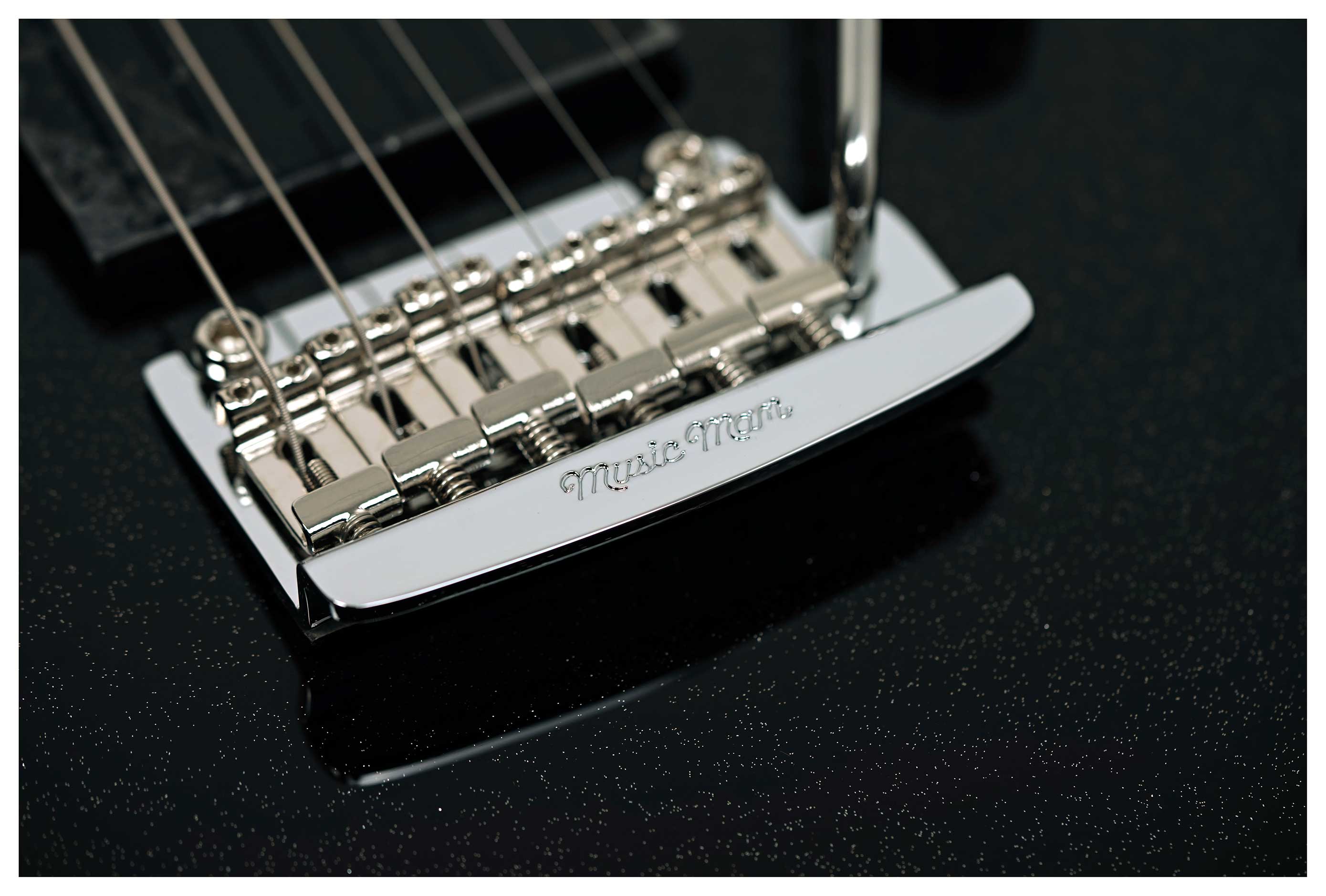 Music Man Luke 4 HSS Black Sparkle Rosewood Fingerboard #H10901
