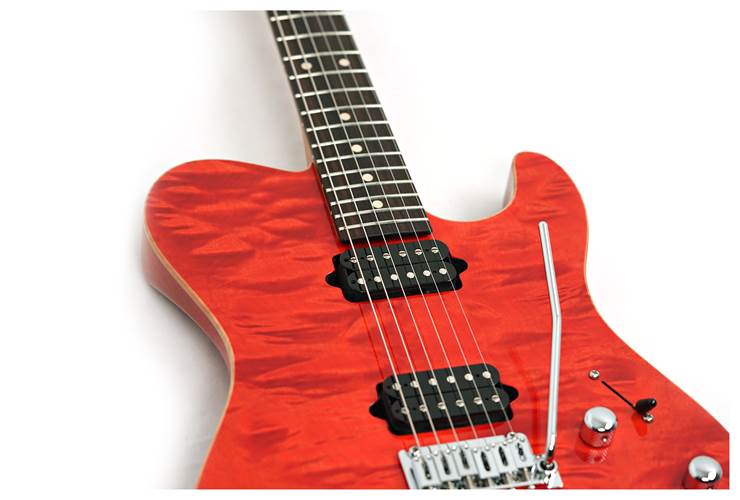 Suhr Oso Figured Maple Orange Stain #90311 Suhr Oso Figured Maple Orange Stain #90311