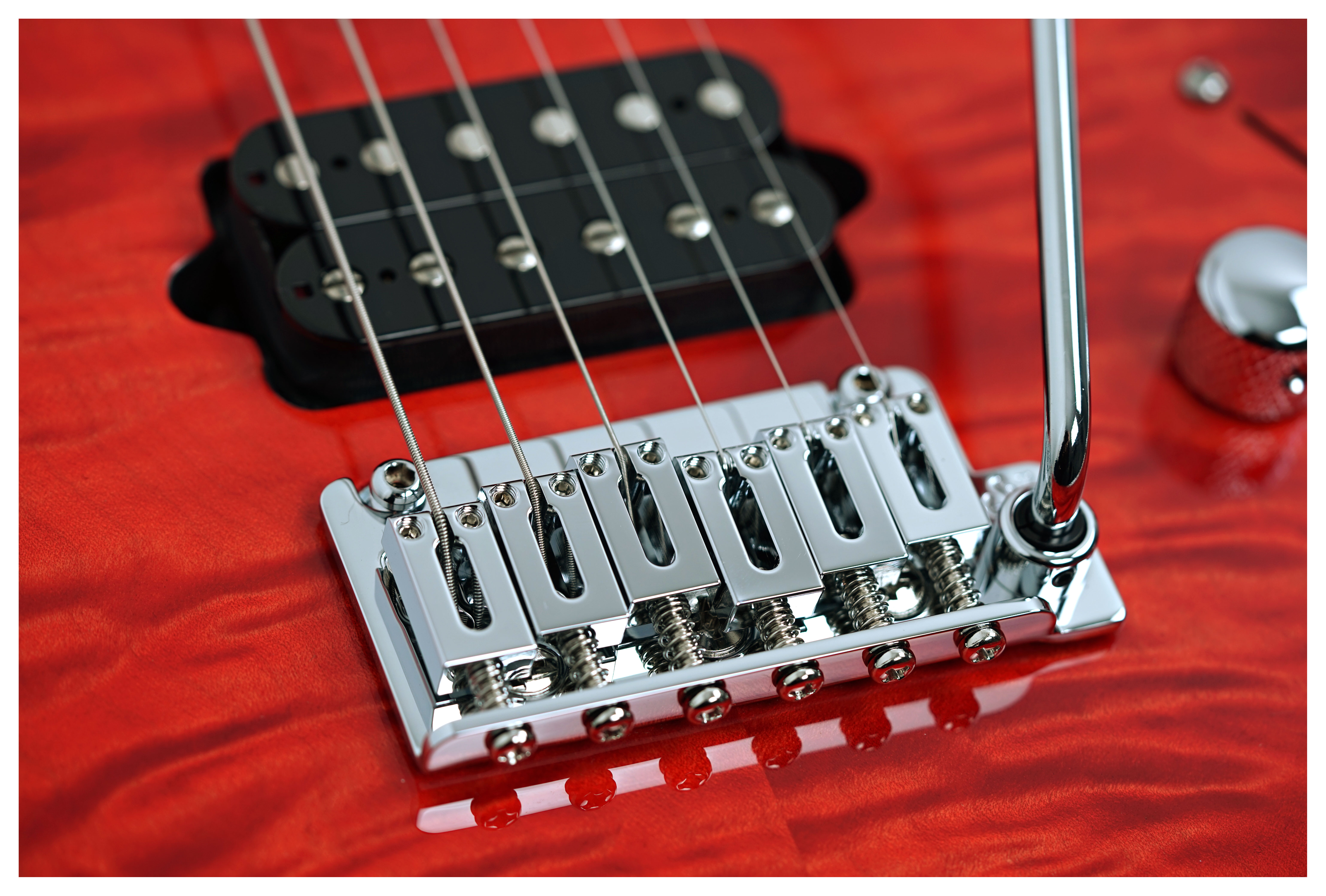 Suhr Oso Figured Maple Orange Stain #90311