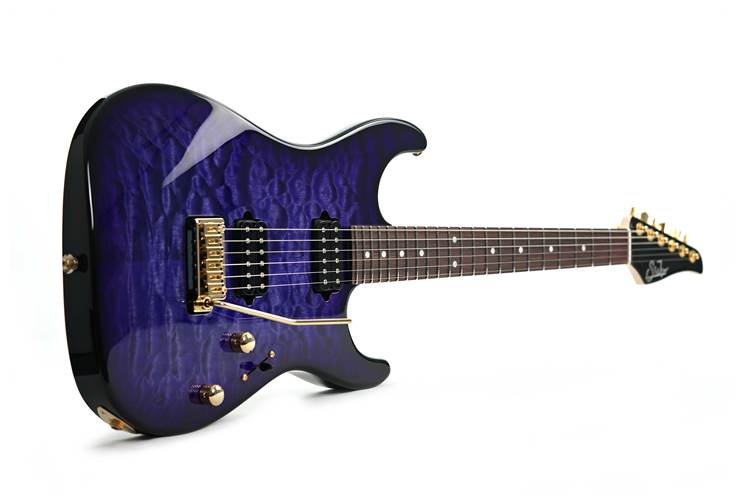 Suhr Limited Edition Standard Thin Burst Quilt Trans Purple #90309 Suhr Limited Edition Standard Thin Burst Quilt Trans Purple #90309
