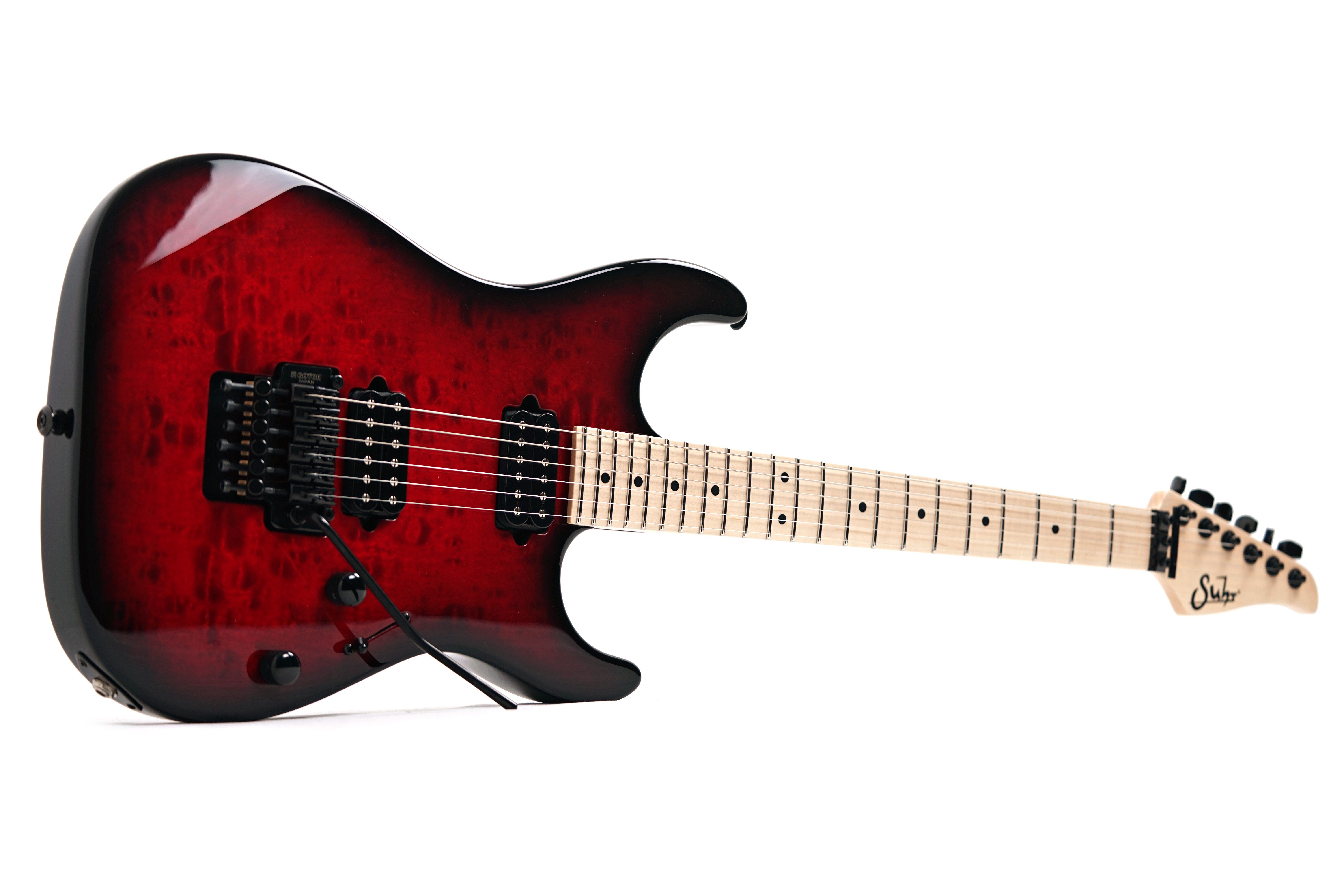 Suhr Limited Edition Standard Thin Burst Quilt Trans Red #90132