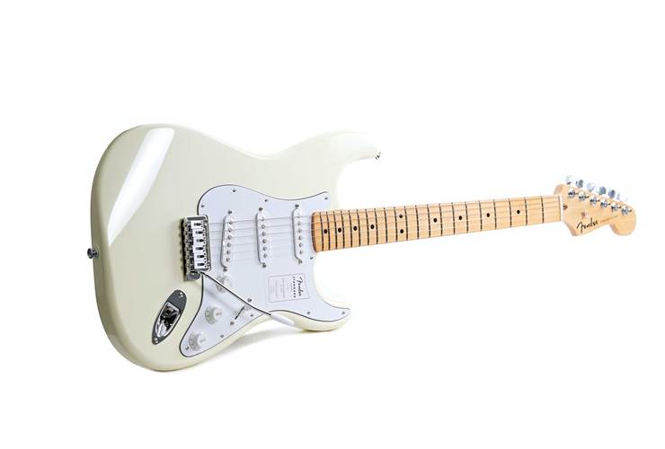 Fender Standard Stratocaster Olympic White Maple Fingerboard Fender Standard Stratocaster Olympic White Maple Fingerboard