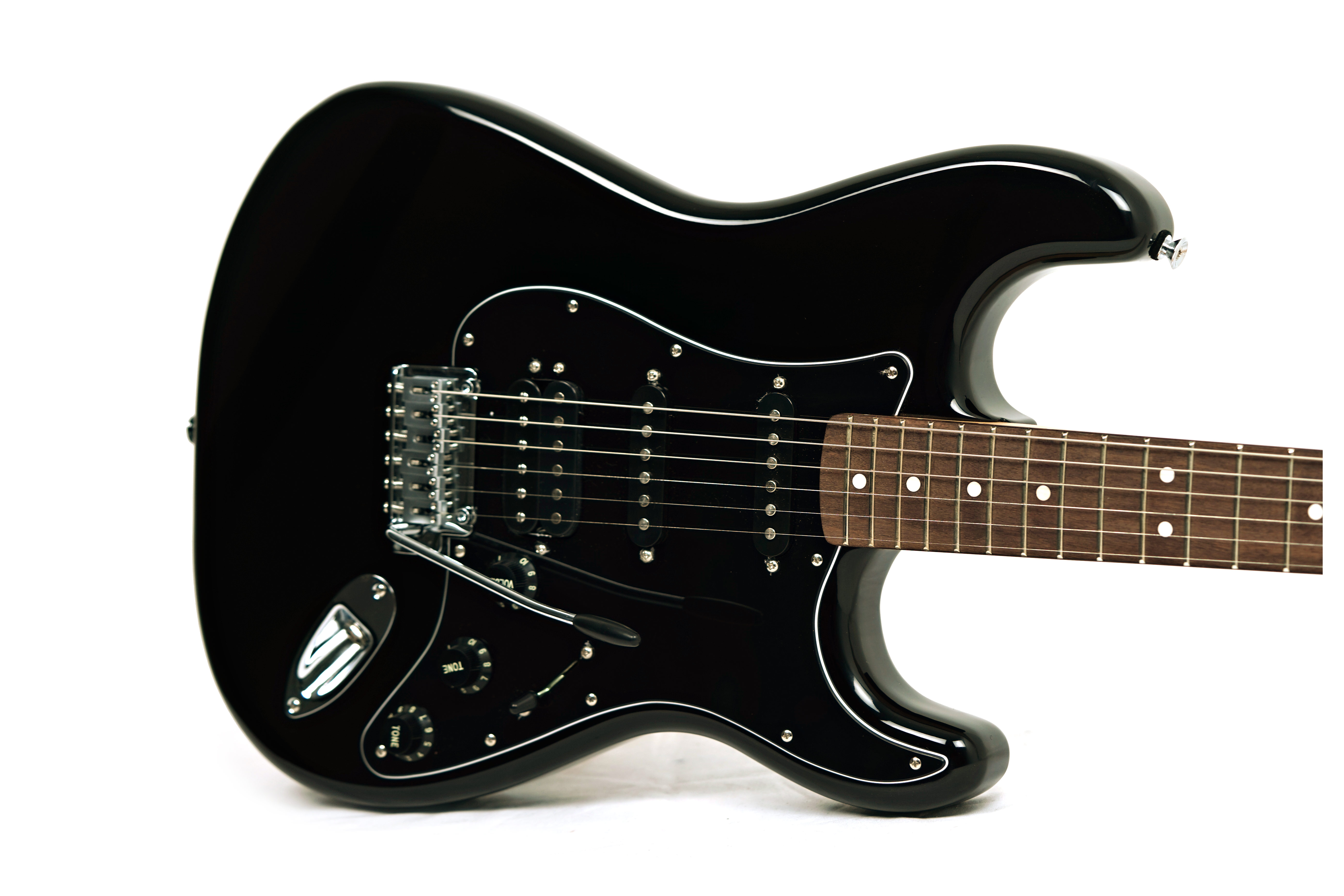 Fender Standard Stratocaster HSS Black Indian Laurel (Ex-Demo) #ICF25017287