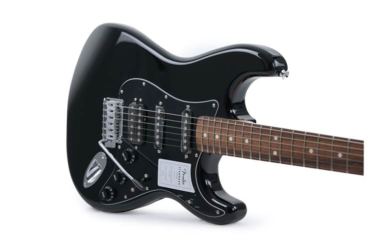 Fender Standard Stratocaster HSS Black Indian Laurel Fender Standard Stratocaster HSS Black Indian Laurel