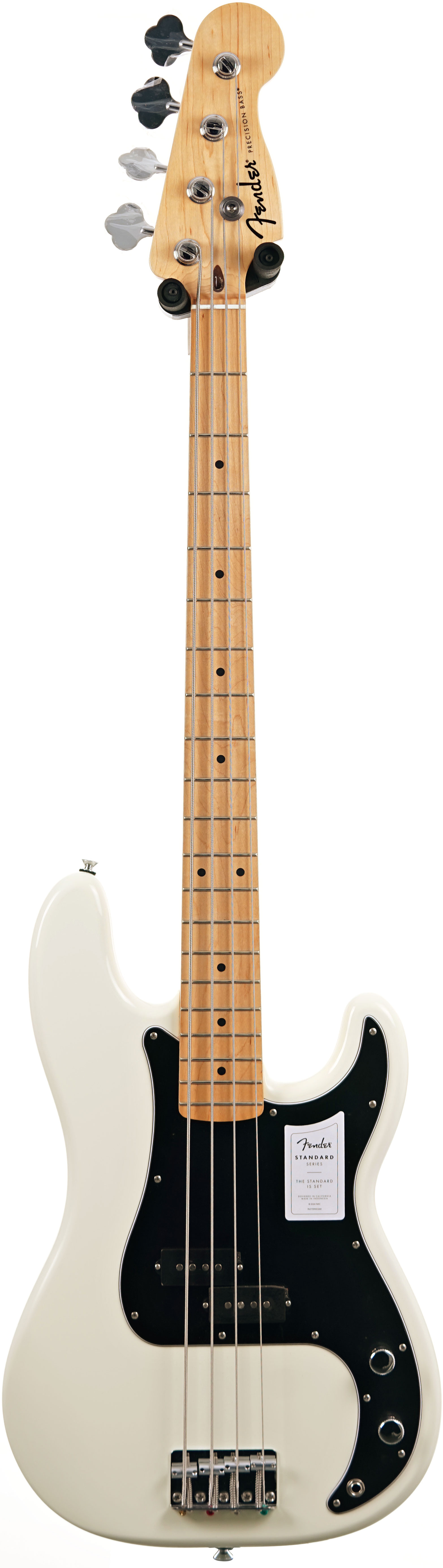 Fender Standard Precision Bass Olympic White Maple Fingerboard (Ex-Demo) #ICF25022699