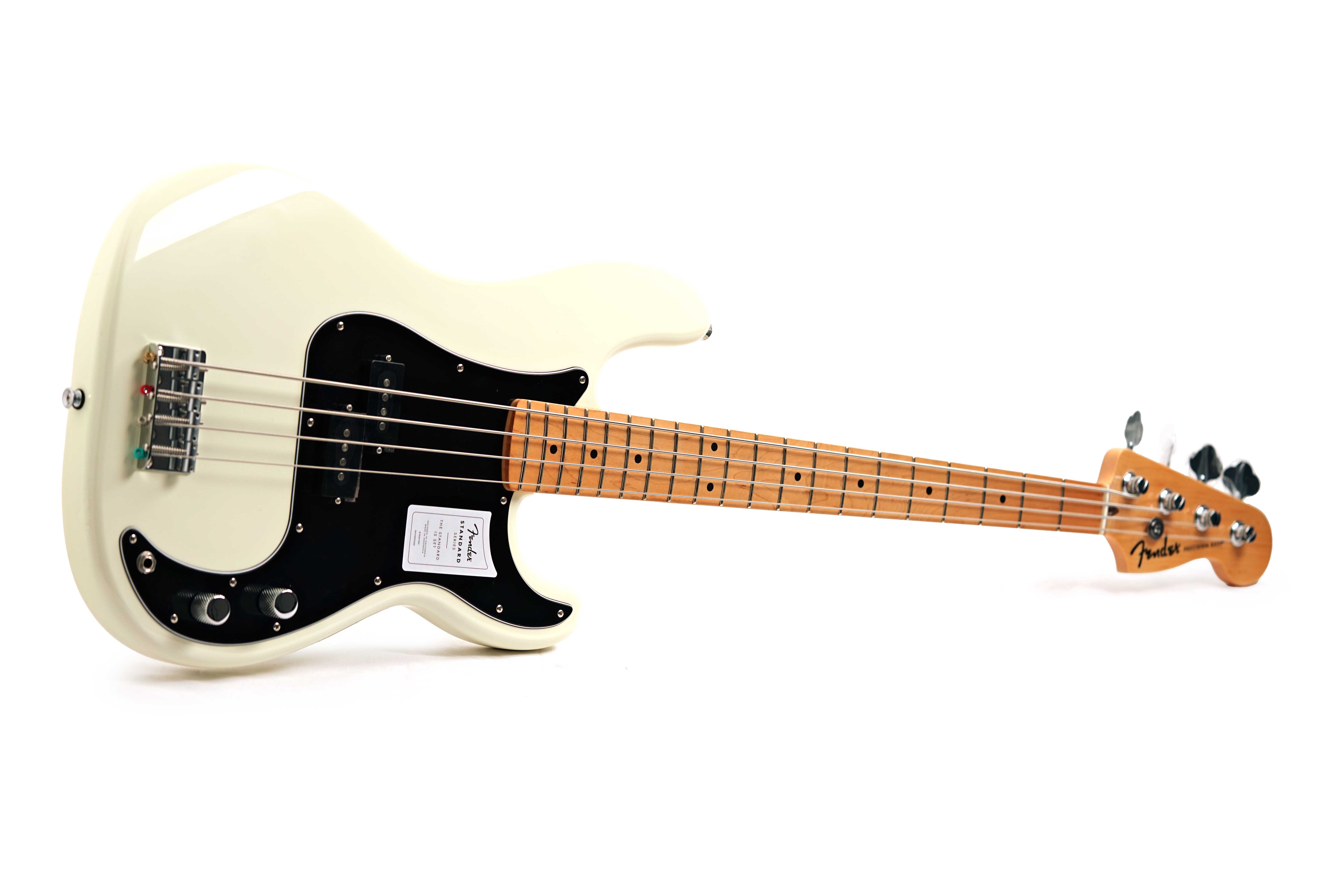 Fender Standard Precision Bass Olympic White Maple Fingerboard (Ex-Demo) #ICF25022699