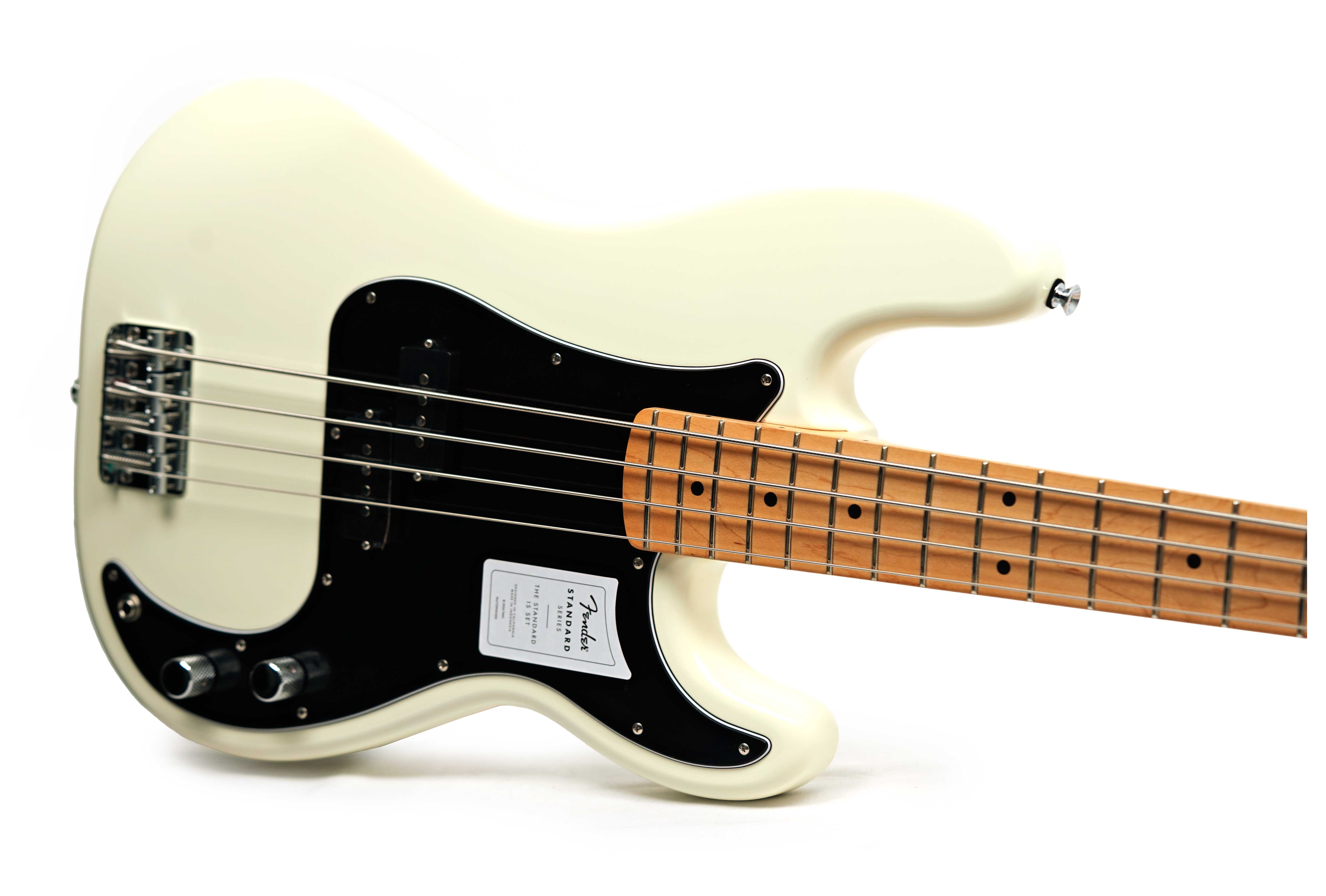 Fender Standard Precision Bass Olympic White Maple Fingerboard (Ex-Demo) #ICF25022699