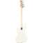 Fender Standard Jazz Bass Olympic White Indian Laurel Fingerboard Back View