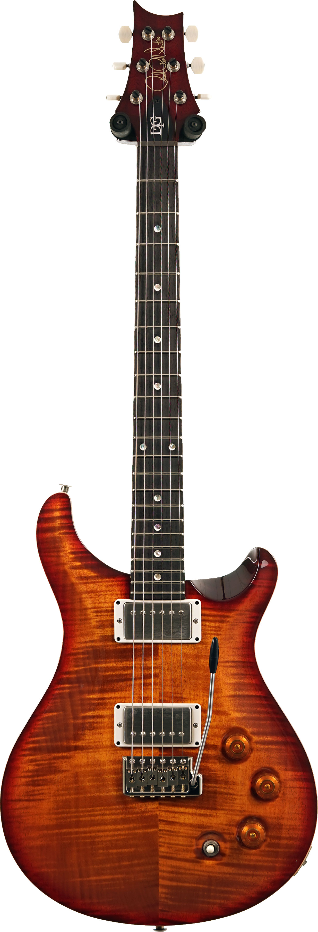 PRS DGT Moons Dark Cherry Sunburst