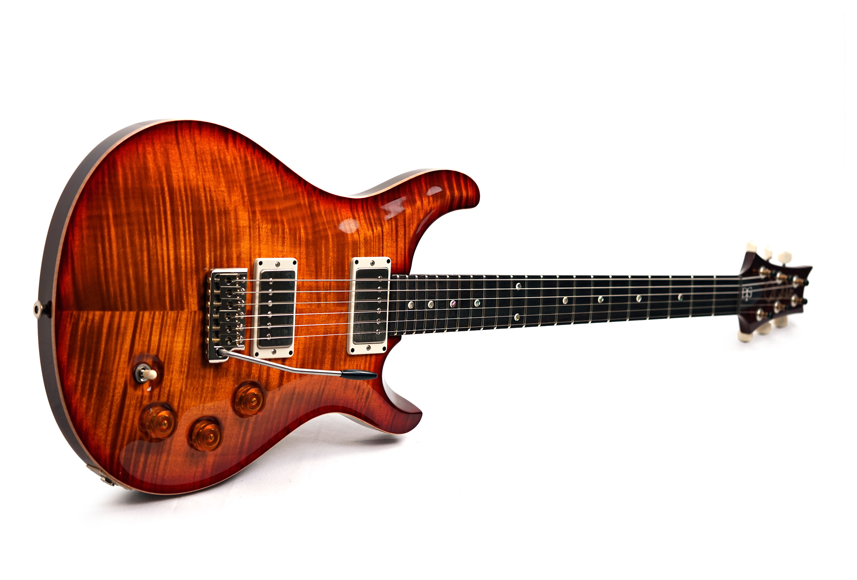 PRS DGT Moons Dark Cherry Sunburst